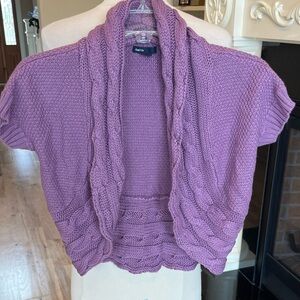 Gap Kids Purple Open Sweater Shrug New